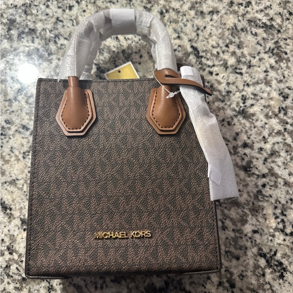 NWT Michael Kors Dark Brown XS Crossbody/handle Bag